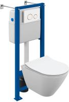 set_vector_city_oval_twins_white_mat_gold