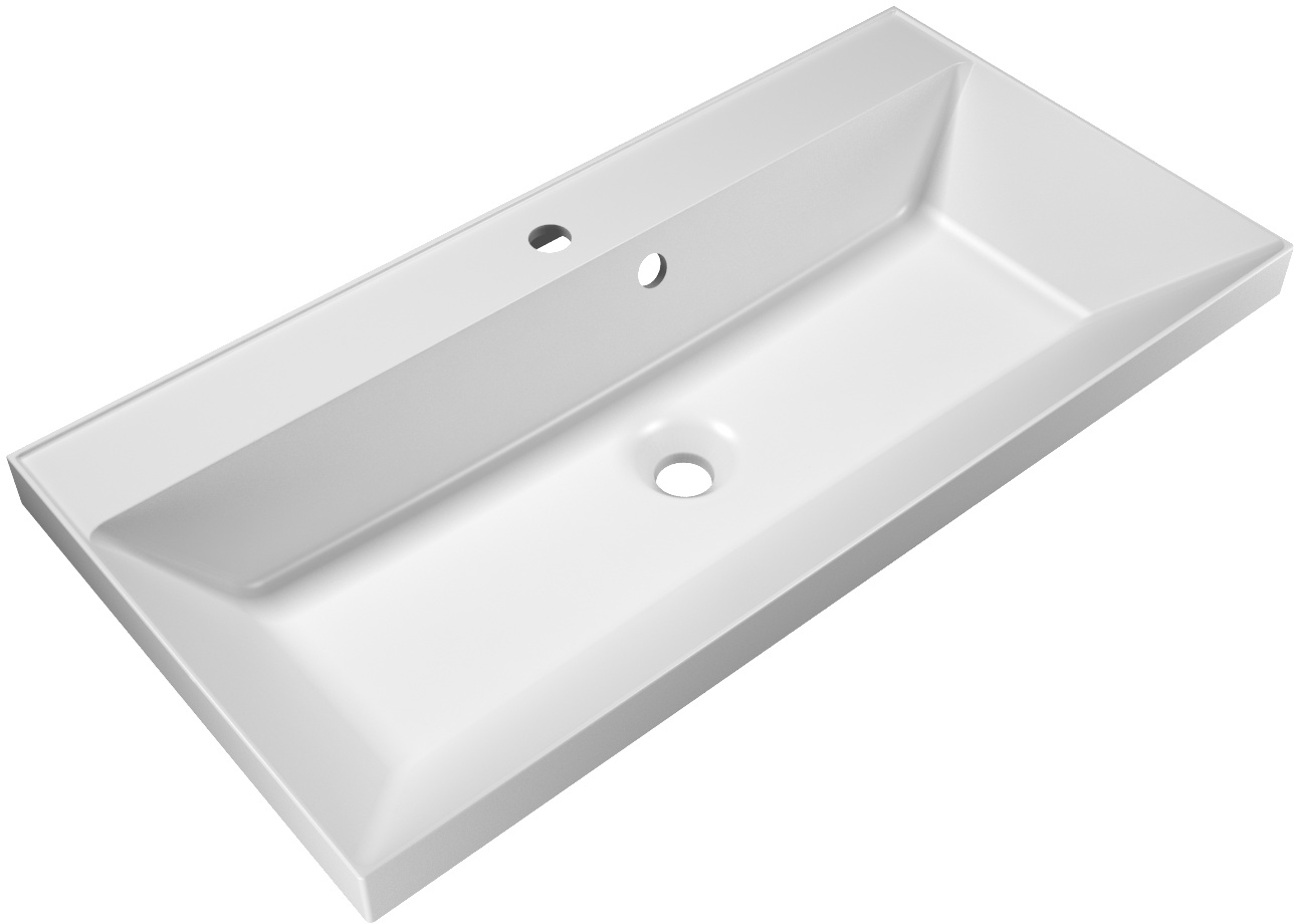 тумба с раковиной belbagno marino 100 bianco opaco