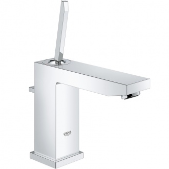 Смеситель для раковины GROHE Eurocube Joy с донным клапаном, средний излив, хром (23657000)