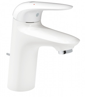 Смеситель для раковины GROHE Eurostyle с донным клапаном, белая луна (23707LS3)