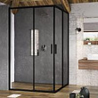 Дверь для душевого уголка Ravak Blix Slim BLSRV2K-80 X1XM40300Z1 Transparent, профиль черный