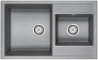 Мойка кухонная Paulmark Tandem PM238250-GRM серый металлик