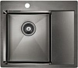 Мойка кухонная Paulmark Alster PM825951-GML вороненая сталь