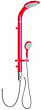 Душевая стойка RGW Gllon SL095LR-A с LED-подсветкой