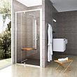 Душевая дверь в нишу Ravak Pivot PDOP2-120 Transparent, профиль белый