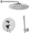 Душевой комплект Paffoni Light KITLIG018CRKING с внутренней частью, хром