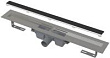 Душевой трап AlcaPlast APZ15S 85 см, с решеткой под кладку камня Marble горизонтальный сток
