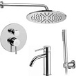 Душевой комплект Paffoni Light KITLIG018CR071 с внутренней частью, хром