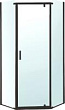 Душевой уголок Berges Wasserhaus Solo T Black 061110 100х100, профиль черный матовый