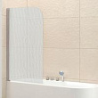Шторка на ванну Cezares Eco O-V-1-80/140-P-Cr-L стекло punto
