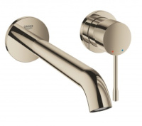 Смеситель для раковины Grohe Essence New на 2 отверстия, вынос 201 мм, настенный монтаж