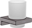 Стакан Hansgrohe AddStoris 41749340 шлифованный черный хром
