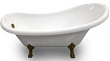 Акриловая ванна Gemy G9030 D 175x80, фурнитура бронза