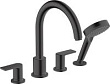 Смеситель Hansgrohe Vernis Shape 71459670 на борт ванны, черный матовый