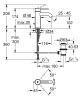 смеситель для раковины grohe essence new s-size ii с донным клапаном, суперсталь (23589dc1)