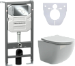 Комплект Ceramica Nova Envision CN1001CH система инсталляции + кнопка Round + унитаз Forma CN3009