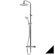 Душевая стойка Cezares Leaf CDA-30-NOP черная матовая