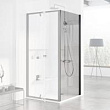 Боковая стенка Ravak Pivot PPS-90 Transparent, профиль черный