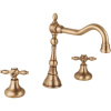Смеситель на раковину Cezares ATLANTIS-NOSTALGIA-BLS2-A-02 на три отверстия с клапаном бронза
