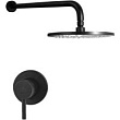 Душевой комплект Paffoni Light KITLIG011NOKING с внутренней частью, черный матовый