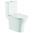 Унитаз-компакт Azario Fretta Round AZ-7121 безободковый, с микролифтом