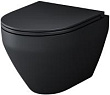Унитаз подвесной AM.PM Spirit V2.0 C701700MBSC FlashClean, с микролифтом, черный матовый