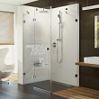 Душевой уголок Ravak Brilliant BSDPS 100х80 L Transparent, профиль хром