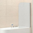 Шторка на ванну Cezares Eco O-V-1-80/140-P-Cr-R стекло punto