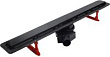 Душевой лоток Pestan Confluo Frameless Line 650 с решеткой, black glass