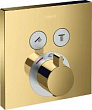 Термостат Hansgrohe ShowerSelect 15763990 для душа, золото