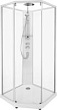 Душевая кабина IDO Showerama 10-5 Comfort 558.202.302 90x90 профиль хром матовый, стекло прозрачное
