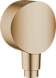 Шланговое подключение Hansgrohe FixFit S 26453140 шлифованная бронза