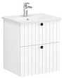 Тумба с раковиной Vitra Root Groove 69415 60 см, белый матовый