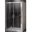 Душевая дверь раздвижная Ravak 10° 10DP4-150 см профиль сатиновый, прозрачное стекло, 0ZKP0U00Z1