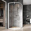 Душевой уголок Ravak Nexty NSKK3-80 Transparent, профиль белый, ручки белые