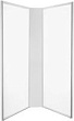 Задняя стенка IDO Showerama 10-5 Comfort 558.314.00.1 100x100 профиль хром матовый,стекло прозрачное