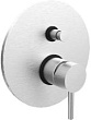 Смеситель Paffoni Light LIG015ST с внутренней частью, для ванны с душем, сталь
