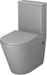 Унитаз-компакт Grossman Color GR-4480GLMS безободковый, с микролифтом, светло-серый матовый