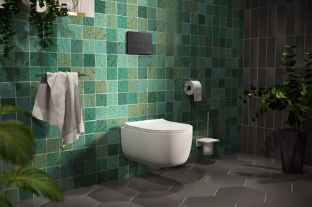 система инсталляции для унитазов berges wasserhaus novum l5 кнопка смыва черная soft touch