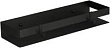 Полка Lemark Shelf Line 9772053 черная, с крючками