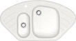 Мойка кухонная ZETT lab. T023Q001 белый лед