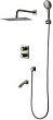 Душевой комплект Lemark Bronx LM3742GM с внутренней частью