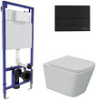 Комплект Berges Wasserhaus Novum 043243 кнопка Soft Touch L5 черная