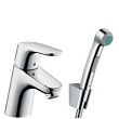 Смеситель Hansgrohe Ecos 32126000 для раковины с гигеническим душем