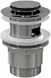 Донный клапан для раковины AlcaPlast A39 click/clack 5/4", цельнометаллический с малой заглушкой