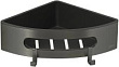 Полка Lemark Shelf Line 9776048 графит, угловая, с крючками