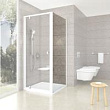 Боковая стенка Ravak Pivot PPS-90 Transparent, профиль белый