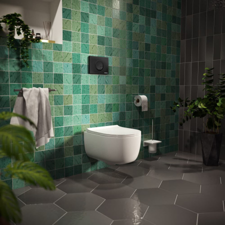 система инсталляции для унитазов berges wasserhaus novum r5 кнопка смыва черная soft touch