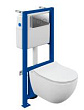 Комплект Cersanit Brasko Smart CO DPL EO Slim + Link Pro + Twins хром глянцевый