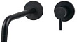 Смеситель Paffoni Light LIG006NO70 для раковины, с внутренней частью, черный матовый